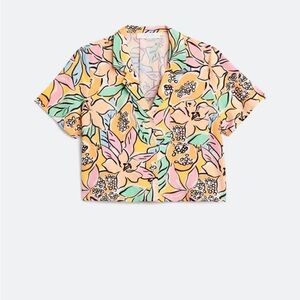 Astr Pastel Floral Button Down Shirt